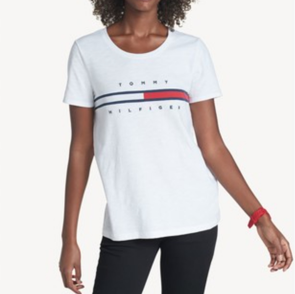 Tommy Hilfiger Tina Short Sleeve Tee White